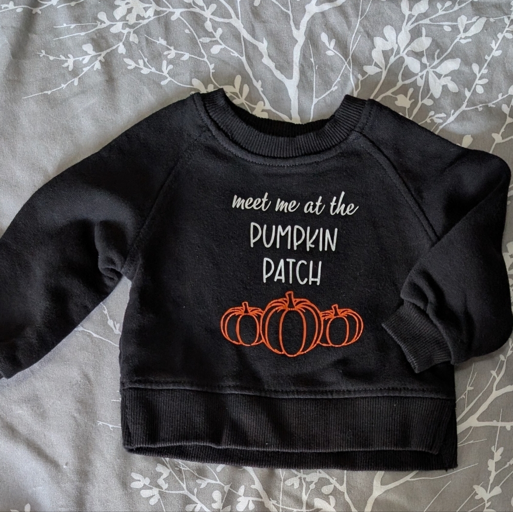 4/$20 GUC Zara Sweatshirt with Pumpkin Patch Design  6-9 Month *B3